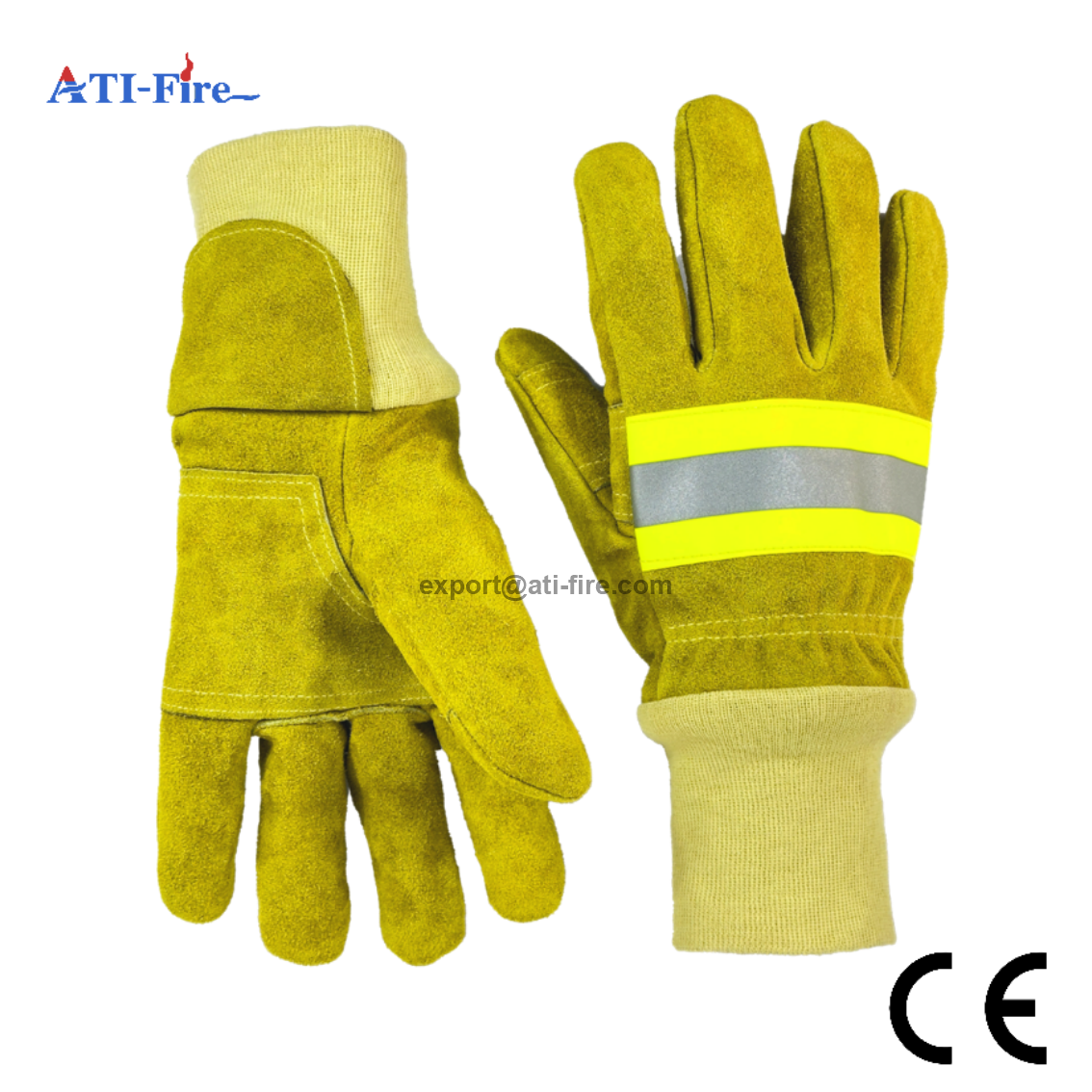 EN659 Firefighter Heat Resistant Structural Firefighting Leather Gloves FMG-01 S6