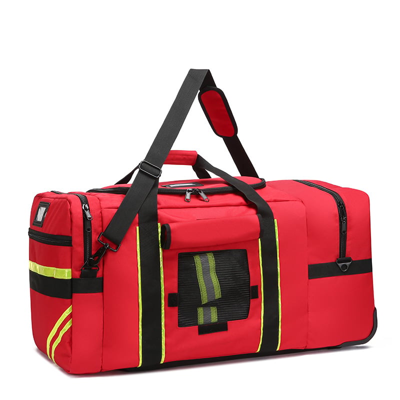 ATI-FIRE Firefighter Emergency Gear Bag Thick Tear Resistant Oxford Waterproof Fire Retardant Anti Static First Aid Bag With Optional Wheels