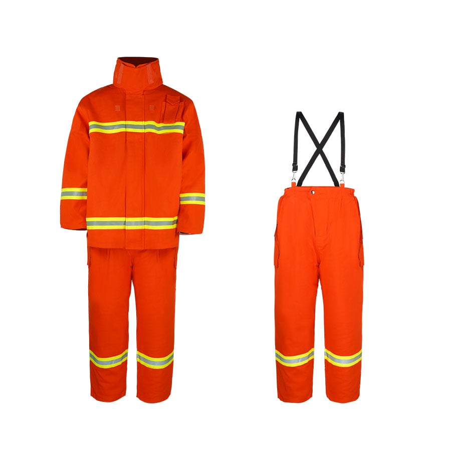 FF9300 4 Layers Orange Firefighter Suit
