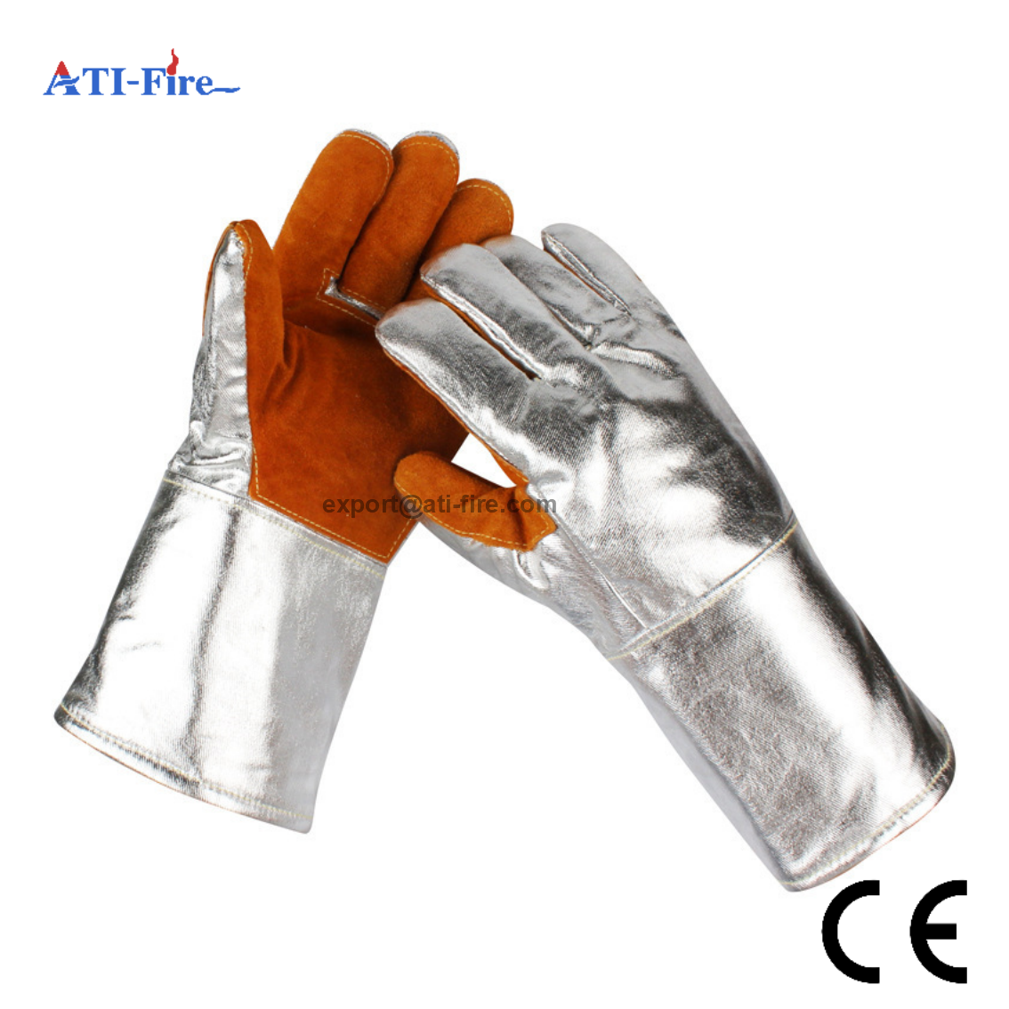 Long Sleeve Anti-Radiant Heat Molten Splash Protective Safety Gloves