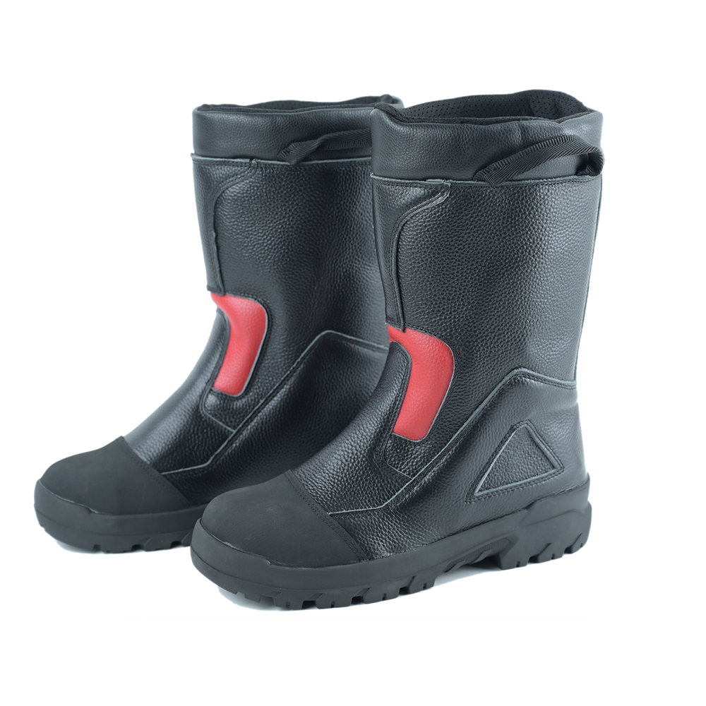 FireFighter Full FR Leather Lightweight Emergency Fireman Leather Boots 