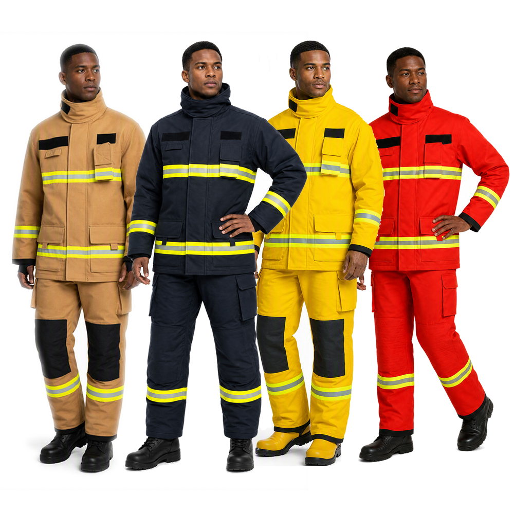 2026 New Style Four Layer FR Cotton Fireman Training Suits（ZFMH-AB-02）