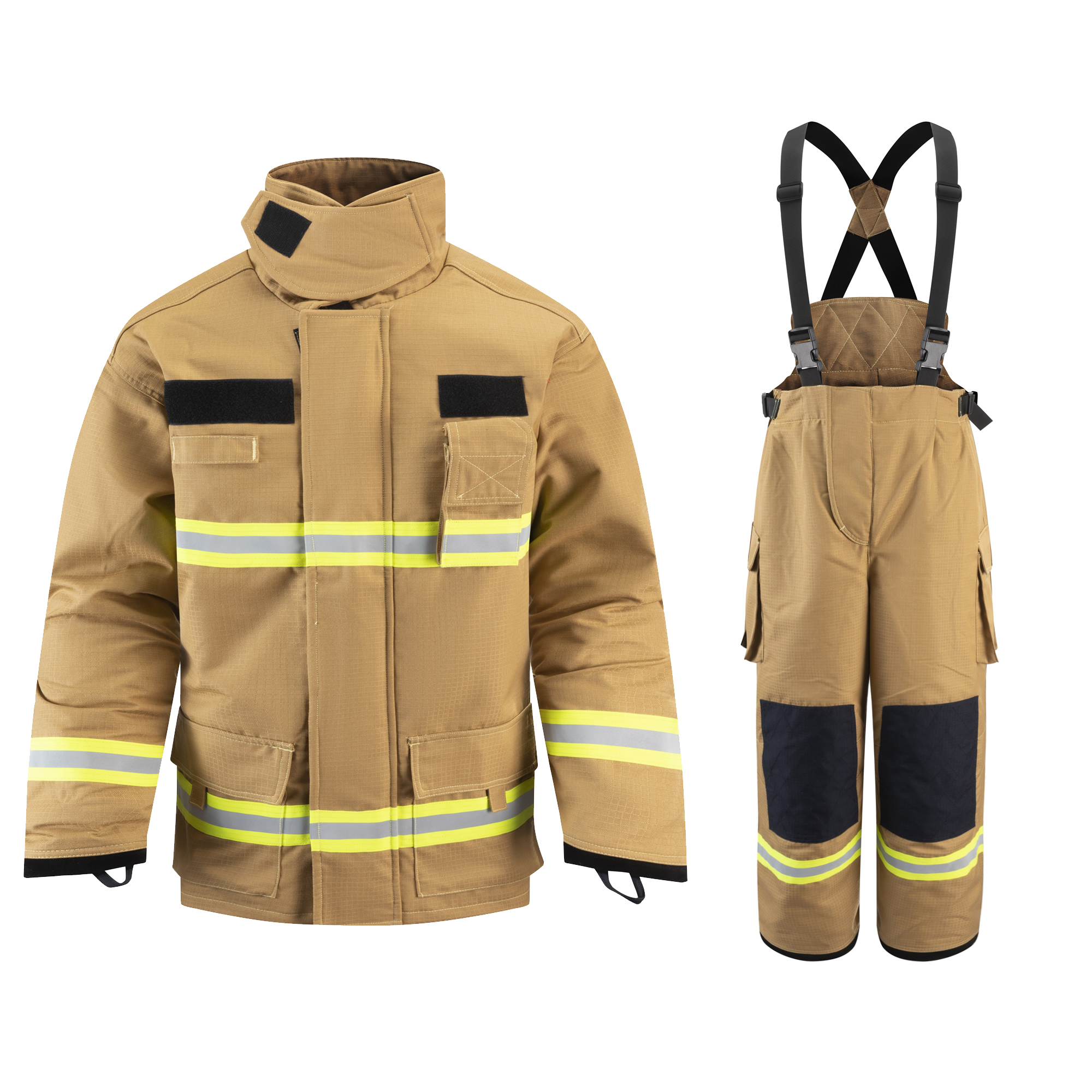 EN469 CERTIFICATED KHAKI Չորս շերտ NOMEXIIIA Հրազենի համակարգի սարք (ZFMH-AB-F)