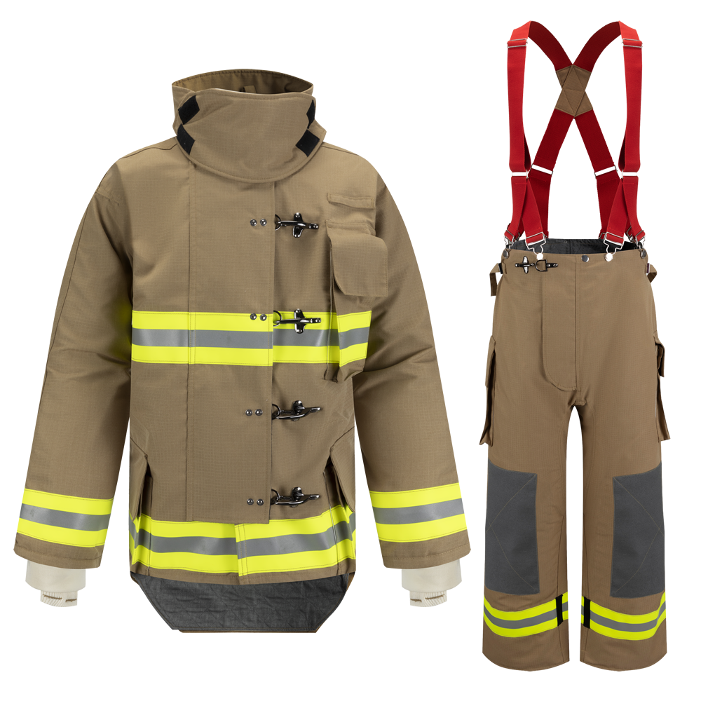 EN469 CERTIFICATED Four Layer Fire Fighting Suits with DRD system（ZFMH-AB-DRD）