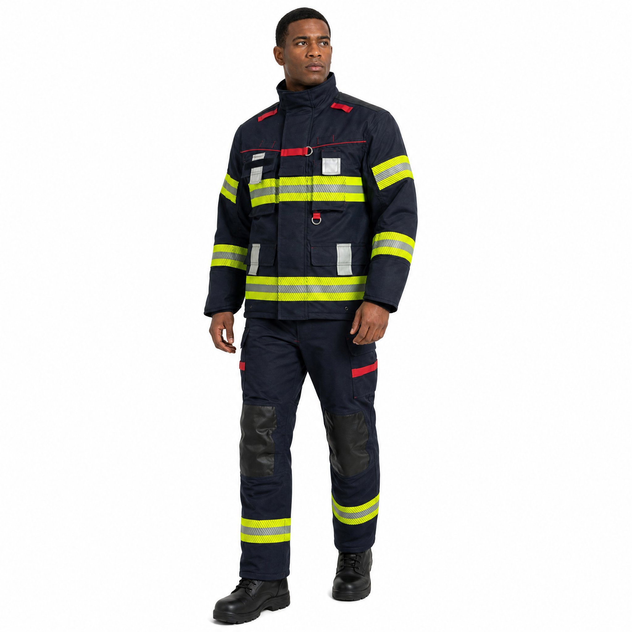 2026 New Style EN 469 Certified Modern Europe Style Firefighter Suit