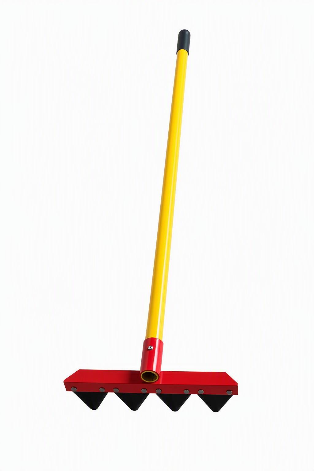 ANBEN FIRE 4 Triangular Teeth + Red Fire-Fighting Rake Head with Prongs（AB-DP-01）