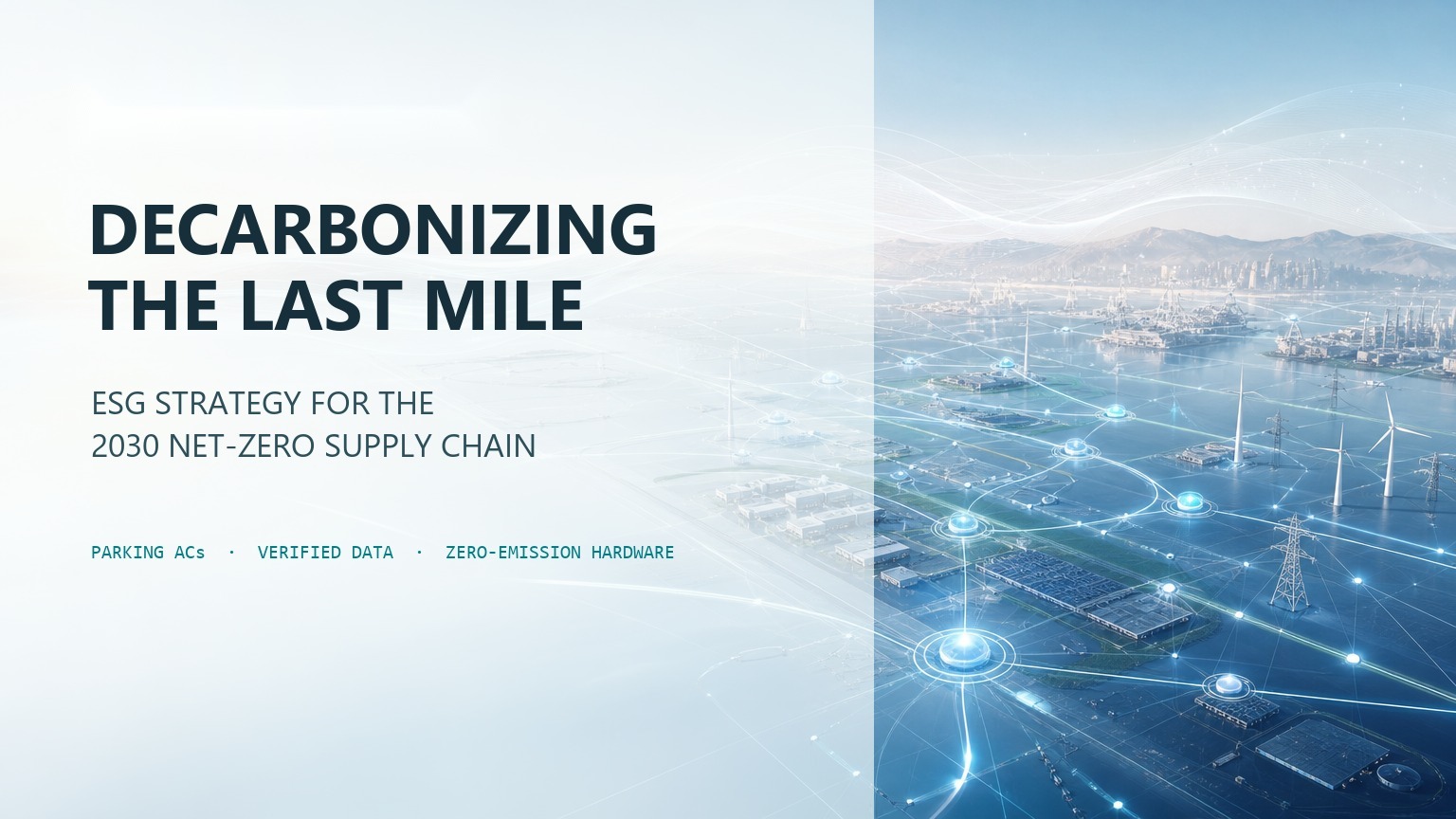 Decarbonizing the Last Mile: A Strategic Analysis of Parking ACs in the 2030 Net-Zero Supply Chain