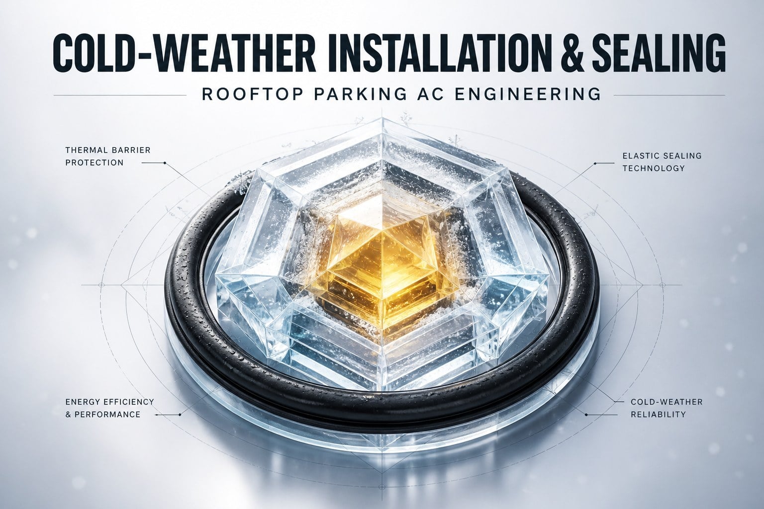 Cold-Weather Installation and Sealing for Rooftop Parking Air Conditioners