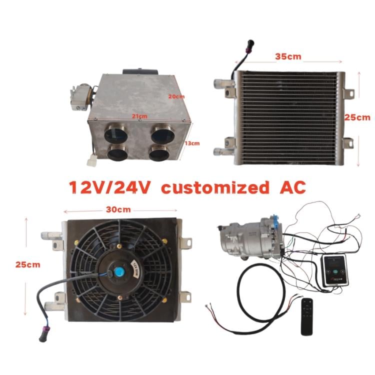 Custom Hidden Split Parking Air Conditioner | 12V/24V Universal Concealed Truck AC-I9