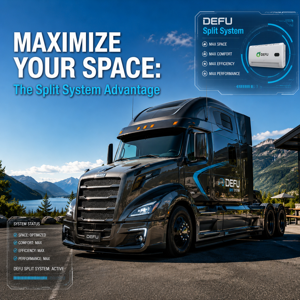 The Split System Advantage: Maximizing Interior Space in Custom Truck Cabins