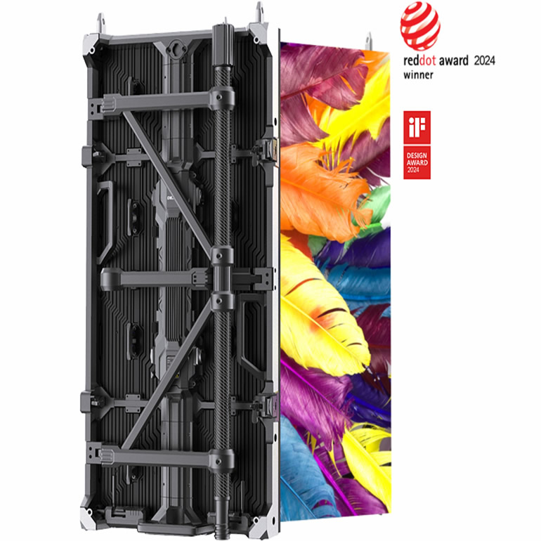 Why front service LED displays are preferred for rental and staging where rear access is unavailable?