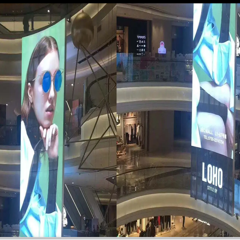 Le soluzioni curve di Display LED di Desay per spazi creativi