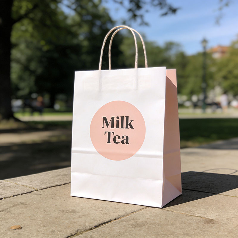 Custom Storage Take Away Kraft Paper Bag Tough Recycled Eco-friendly Tote Shopping Kraft Paper Bag