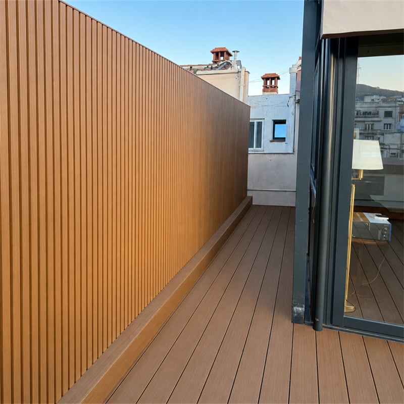 Jufeng WPC Fluted Wall Panel Project in Spain