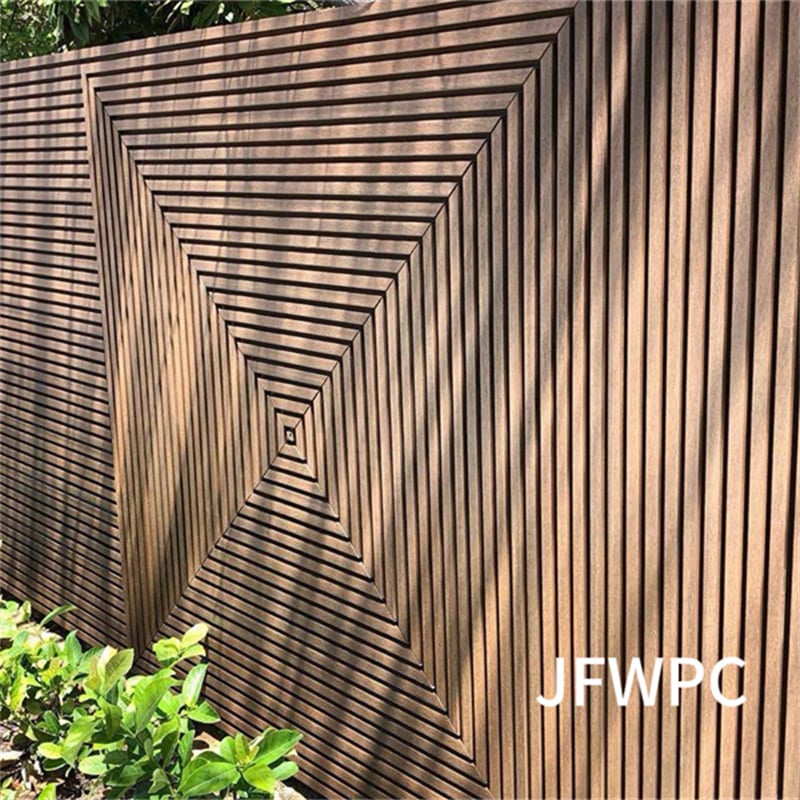 ألواح الجدران الخارجية المصنوعة من مركب الخشب والبلاستيك (WPC) من JFWPC: إضفاء طابع جمالي عصري ثلاثي الأبعاد على المساحات المعمارية