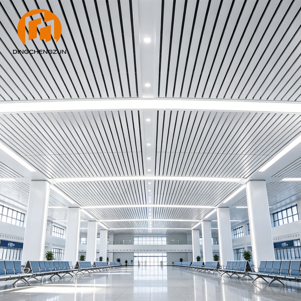 Aluminum Linear Ceiling for Railway Station Waiting Halls — Building an Open, Bright Transit Space