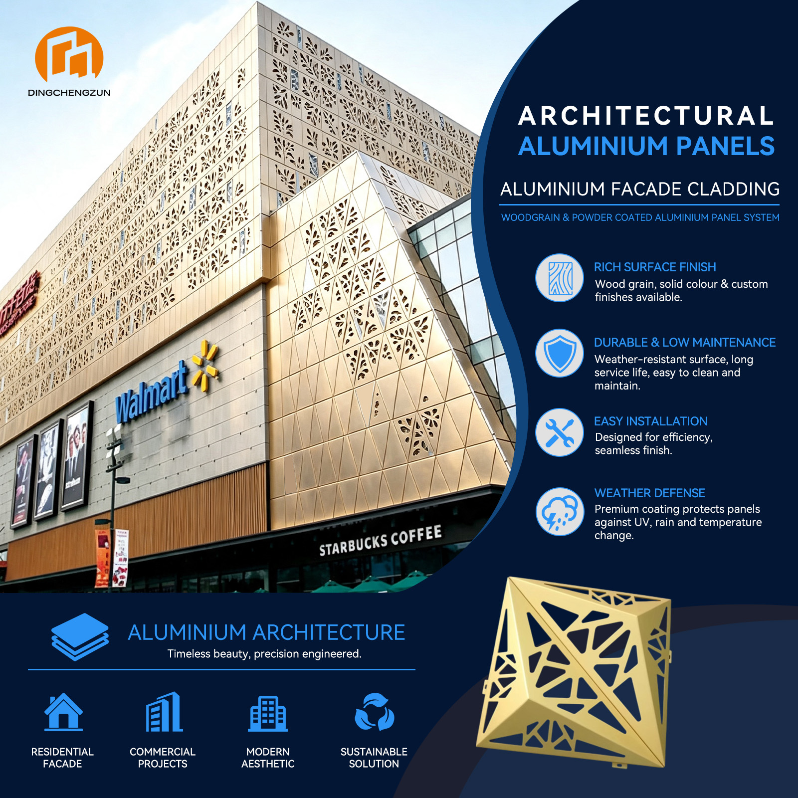 Solid Aluminum Panel vs Aluminum Composite Panel (ACM): Which Is Better for Curtain Wall Facades?