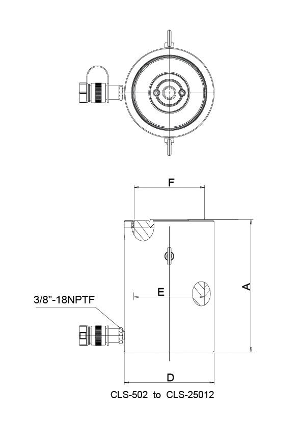 CLS Series Single-acting Heavy-duty Hydraulic Cylinder(86cc7ffd31).png