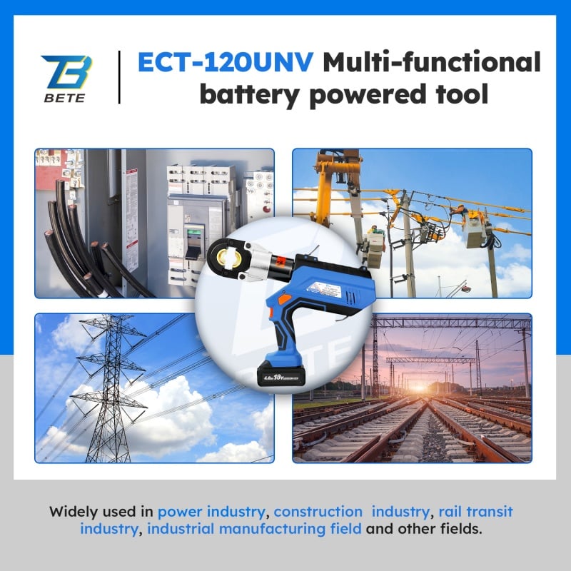 ECT-120UNV Multi-functional Electric Cable Crimping Tool 12t