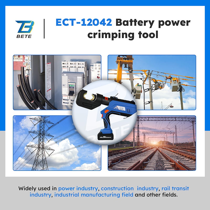 ECT-12042 Battery Cable Crimping Tool 12t