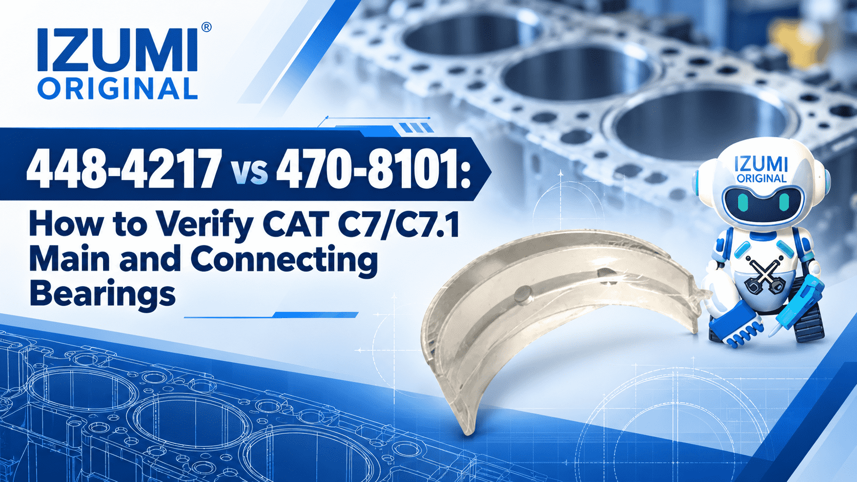 448-4217 vs 470-8101: How to Verify CAT C7/C7.1 Main and Connecting Bearings