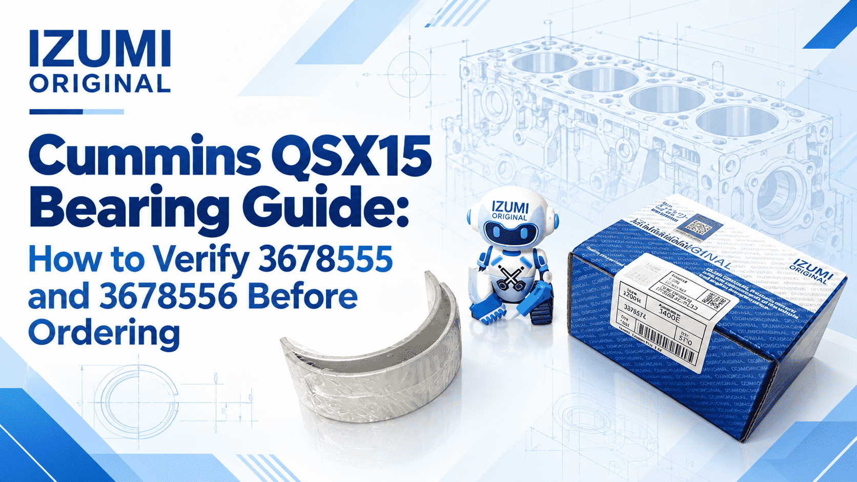 Cummins QSX15 Bearing Guide: Verify 3678555 and 3678556