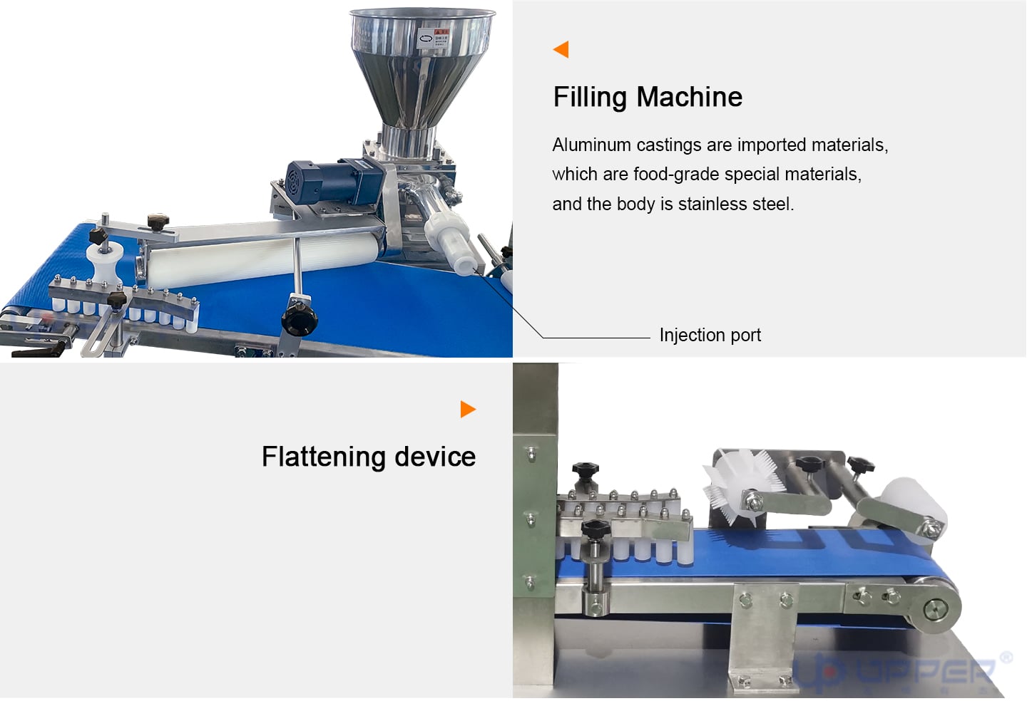 Automatic filling bread forming machine filling production line with automatic arrangement machine supplier