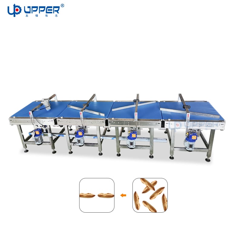 Food Grade Automatic Feeding Conveyor 304 Stainless Steel Belt Conveyor line for Food Packaging