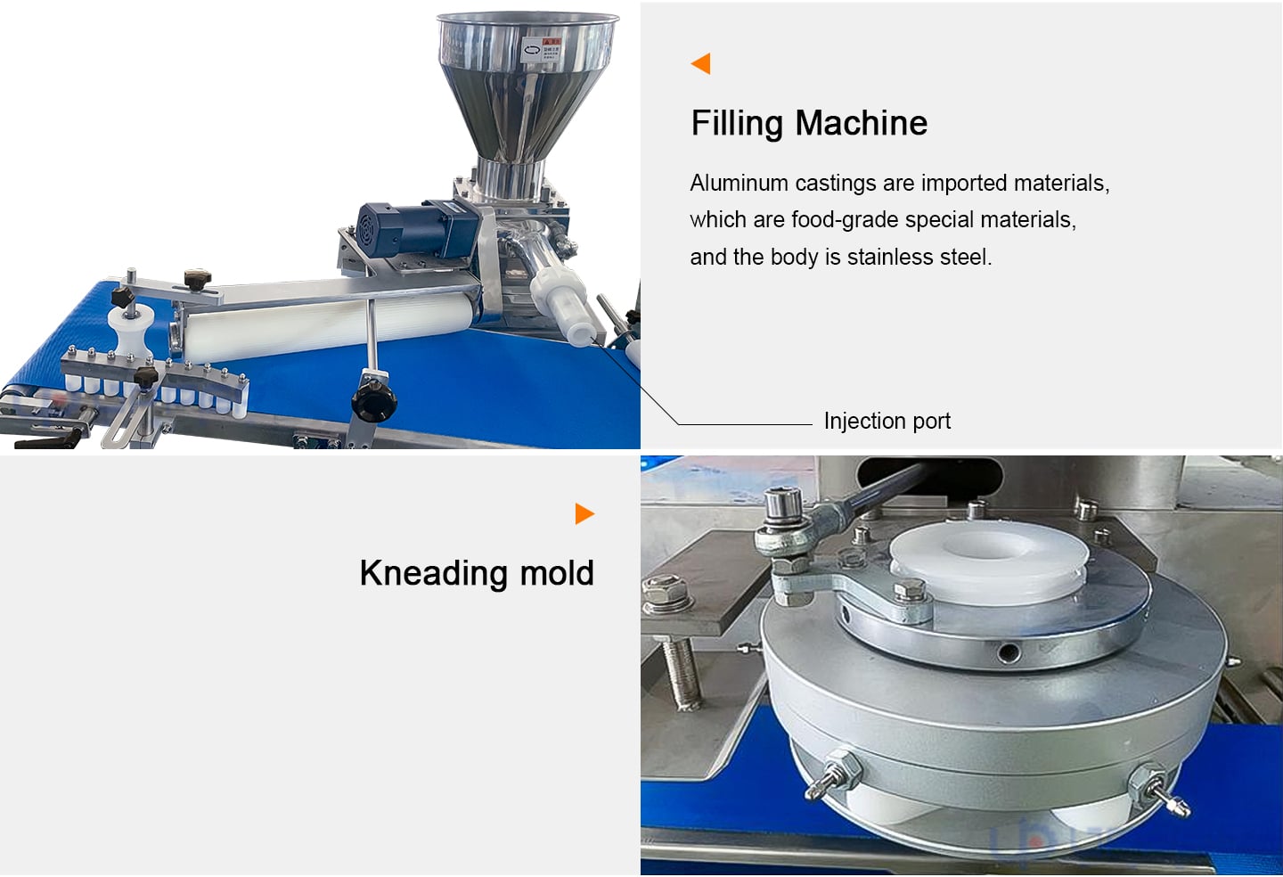 Round bread pie production line with Rounder cut machine factory