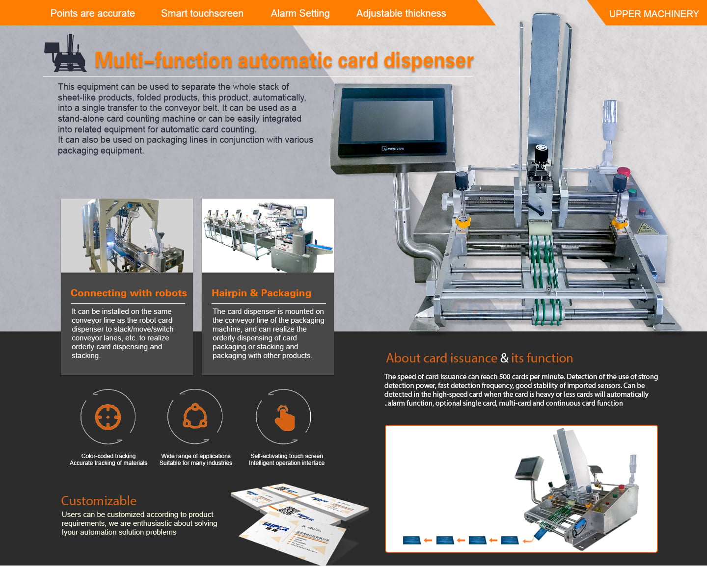 Paper Card Packaging Automatic Pouch Play Card Feeding Machine; mask sheet Batch Counter Friction Feeder for factory
