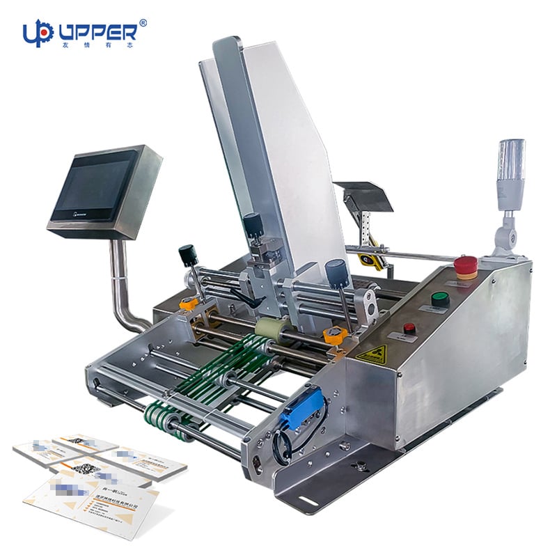 Paper Card Packaging Automatic Pouch Play Card Feeding Machine; mask sheet Batch Counter Friction Feeder for