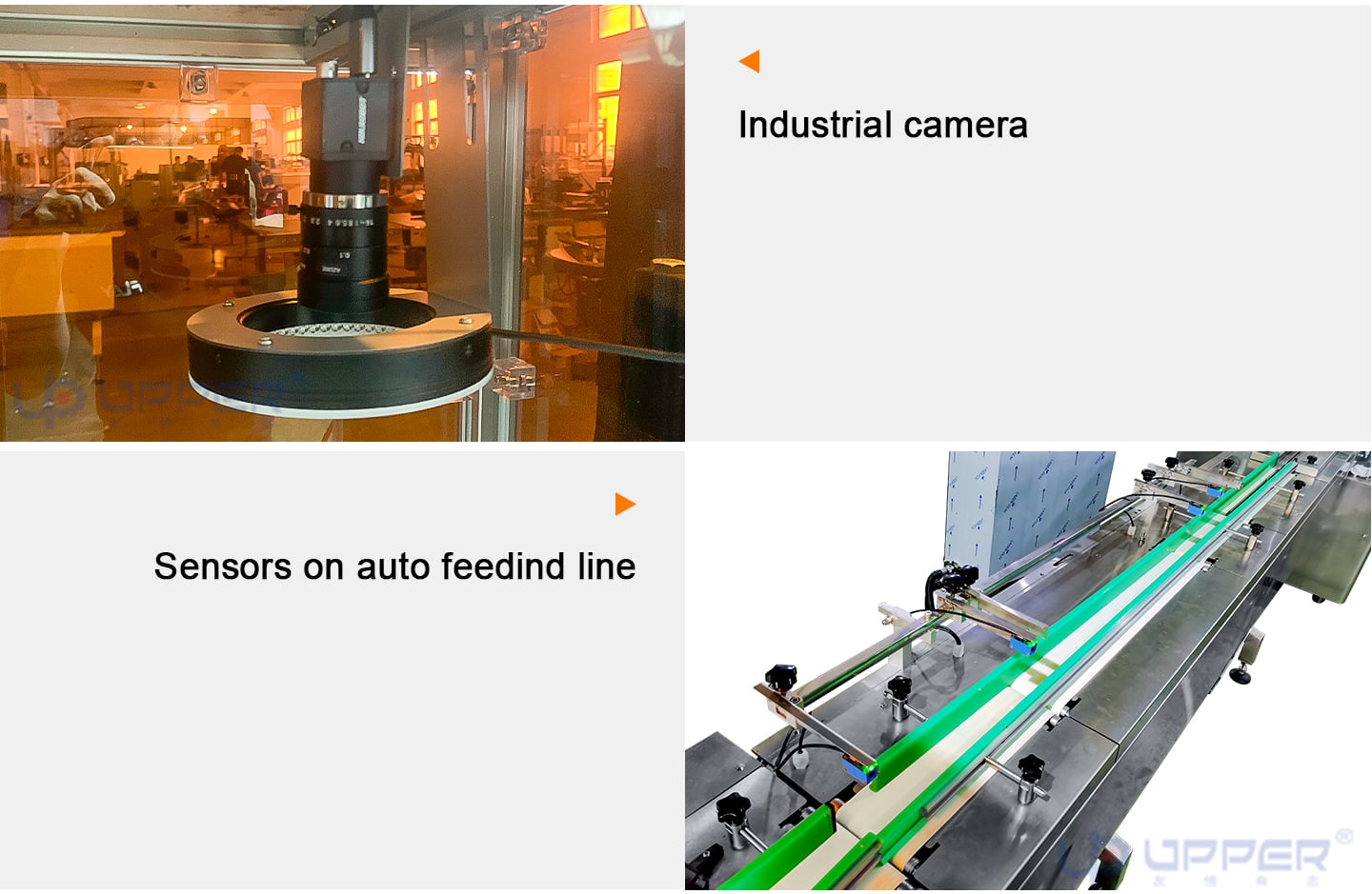 Centrifugal turntable sorting packaging line with industrial camera detector factory
