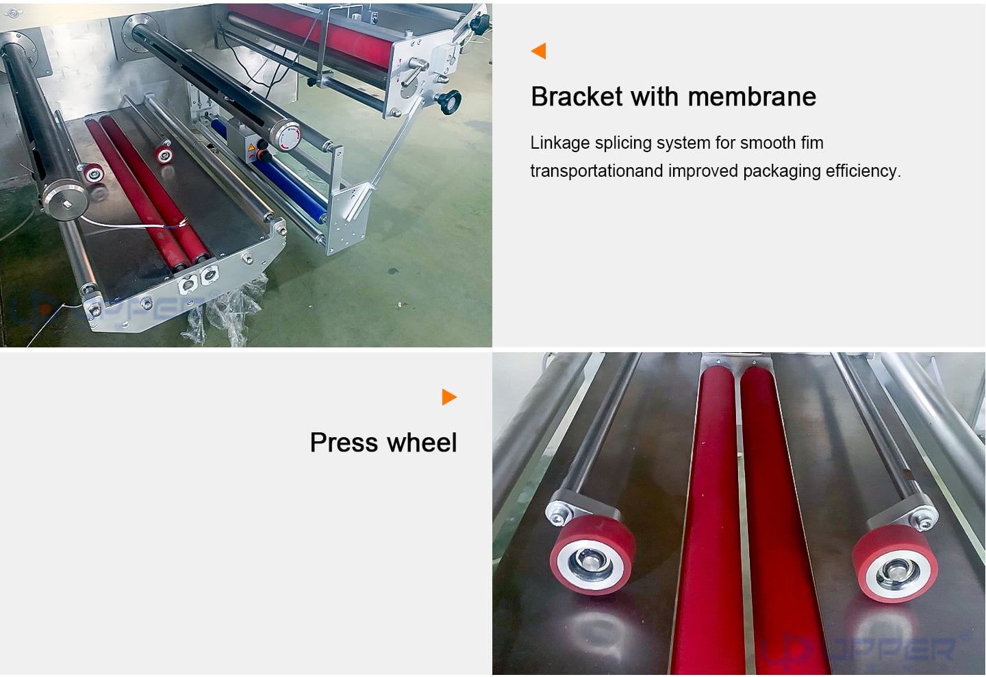 Large size down side filme flow packaging machine supplier