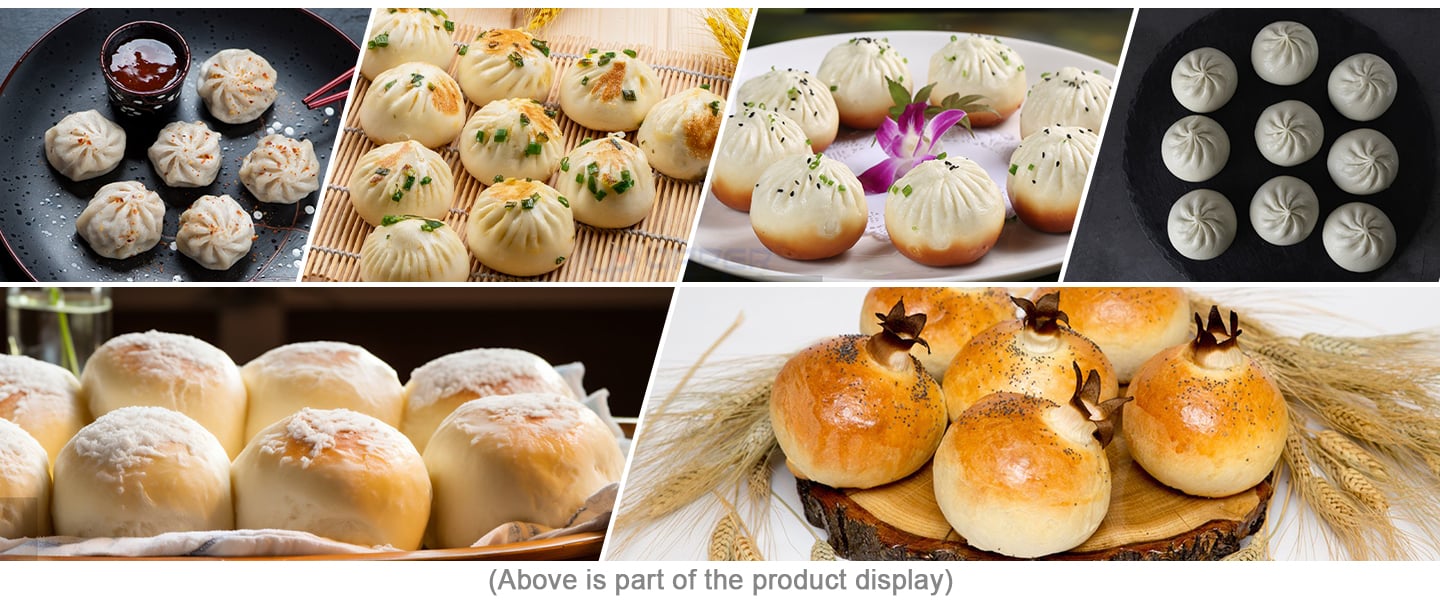 Small steamed buns bread production line with Pattern Rounder cutter supplier