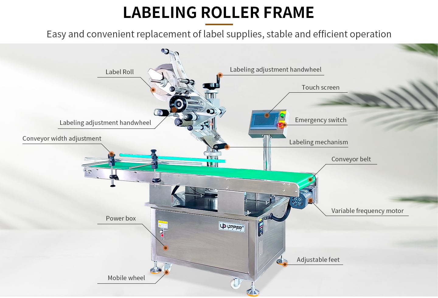 Multi-purpose flat labeling machine manufacture