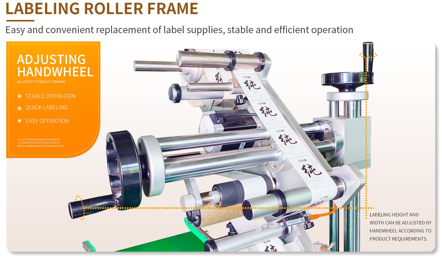 Multi-purpose flat labeling machine details
