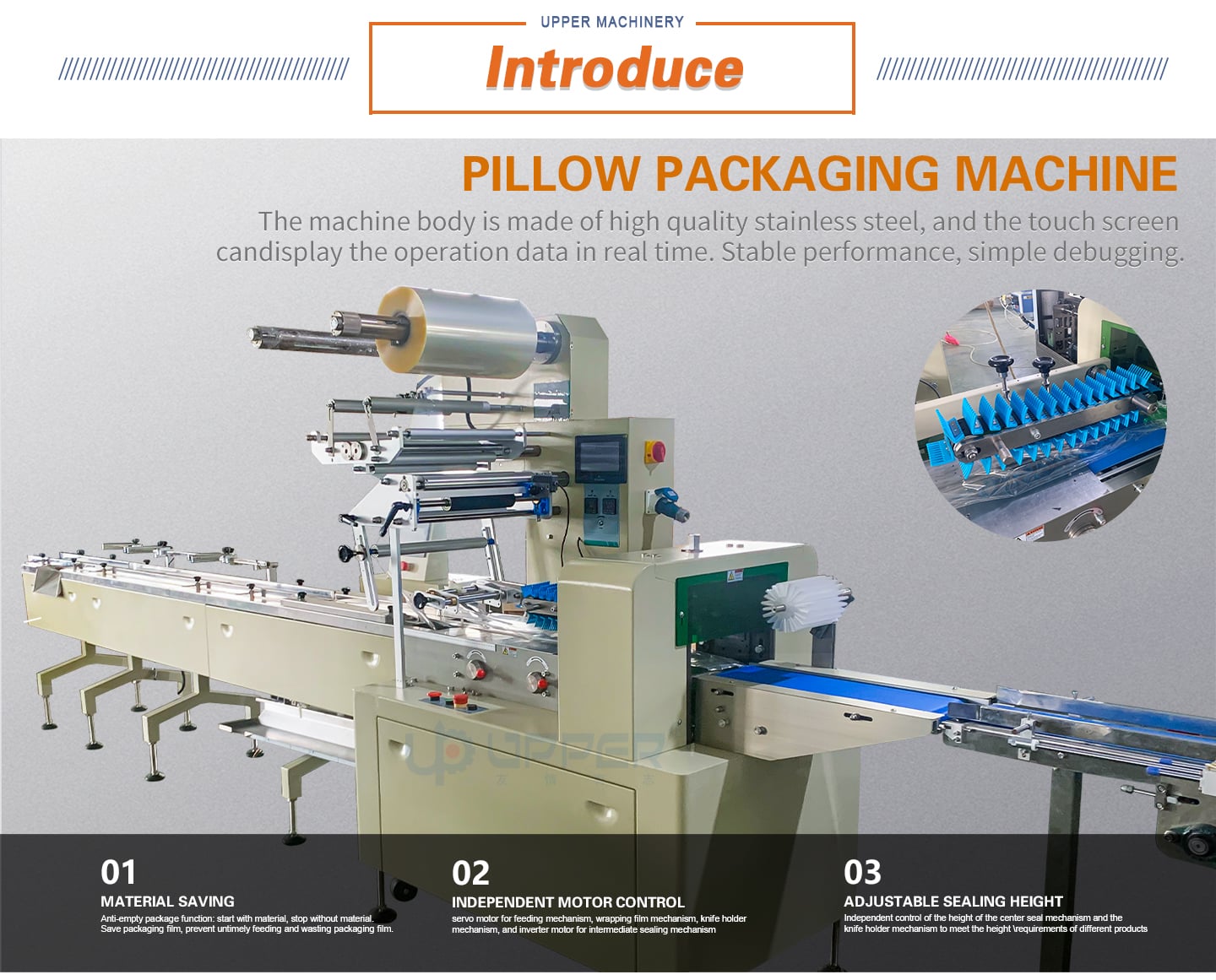 Carton box packing machine Automatic feeding and cartoning machine for meat floss rolls with tray factory