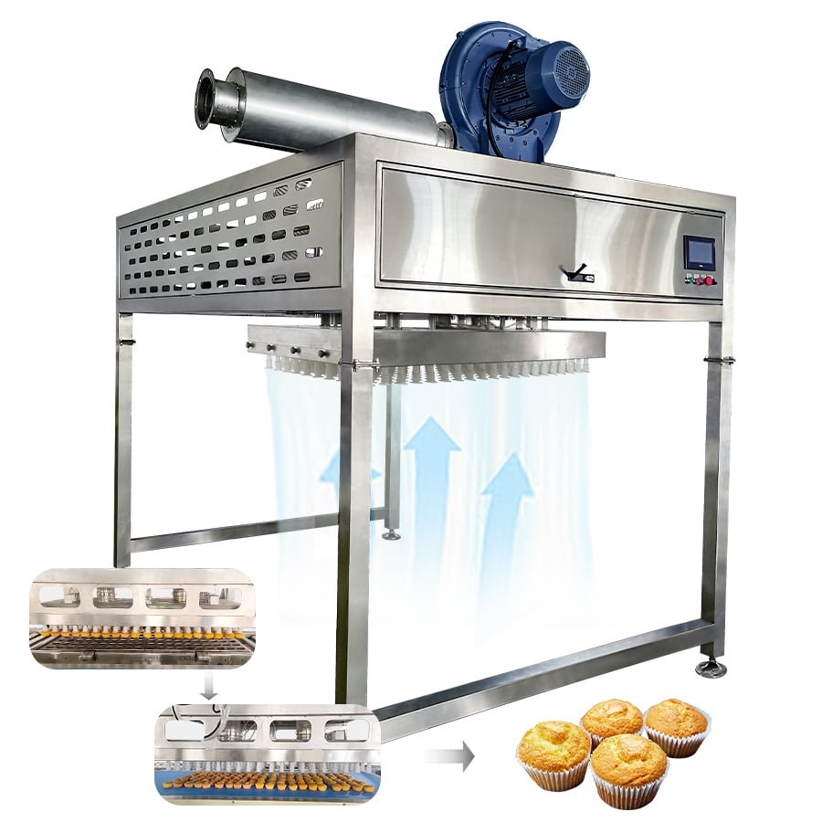Automatic bread Demolding Machine Cupcake Sponge Cake Toast Pastry Auto Mould Stripping Equipment
