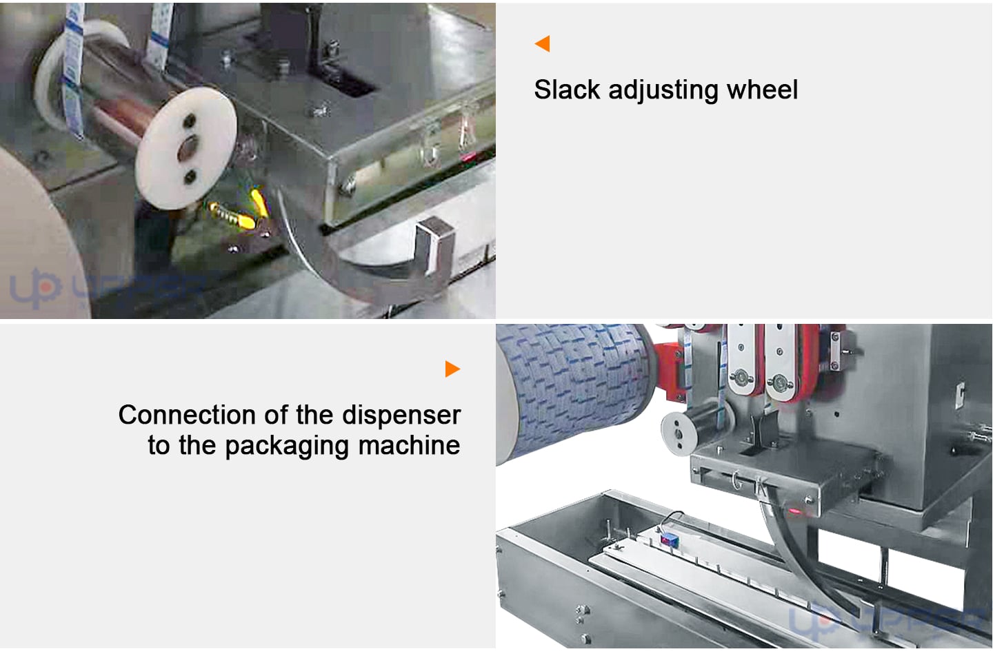 Automatic back-seal pouch dispenser for desiccant manufacture