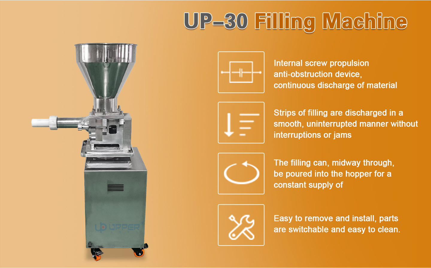 Round bread pie production line with Rounder cut machine details