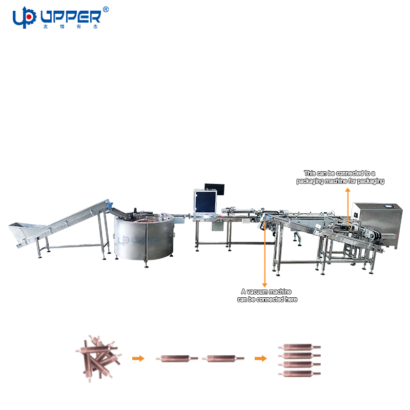 Copper tube Centrifugal turntable automatic Sorting machine with visual inspection equipment and counting device