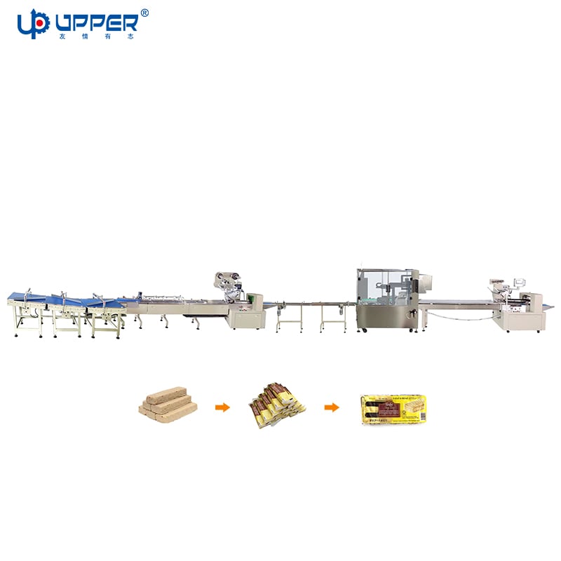 Chocolate and Protein Bar Automatic Counting, Material Sorting, Packaging Line, Mint Candy and Sandwich Candy Automatic Collection, Packaging and Sorting Line