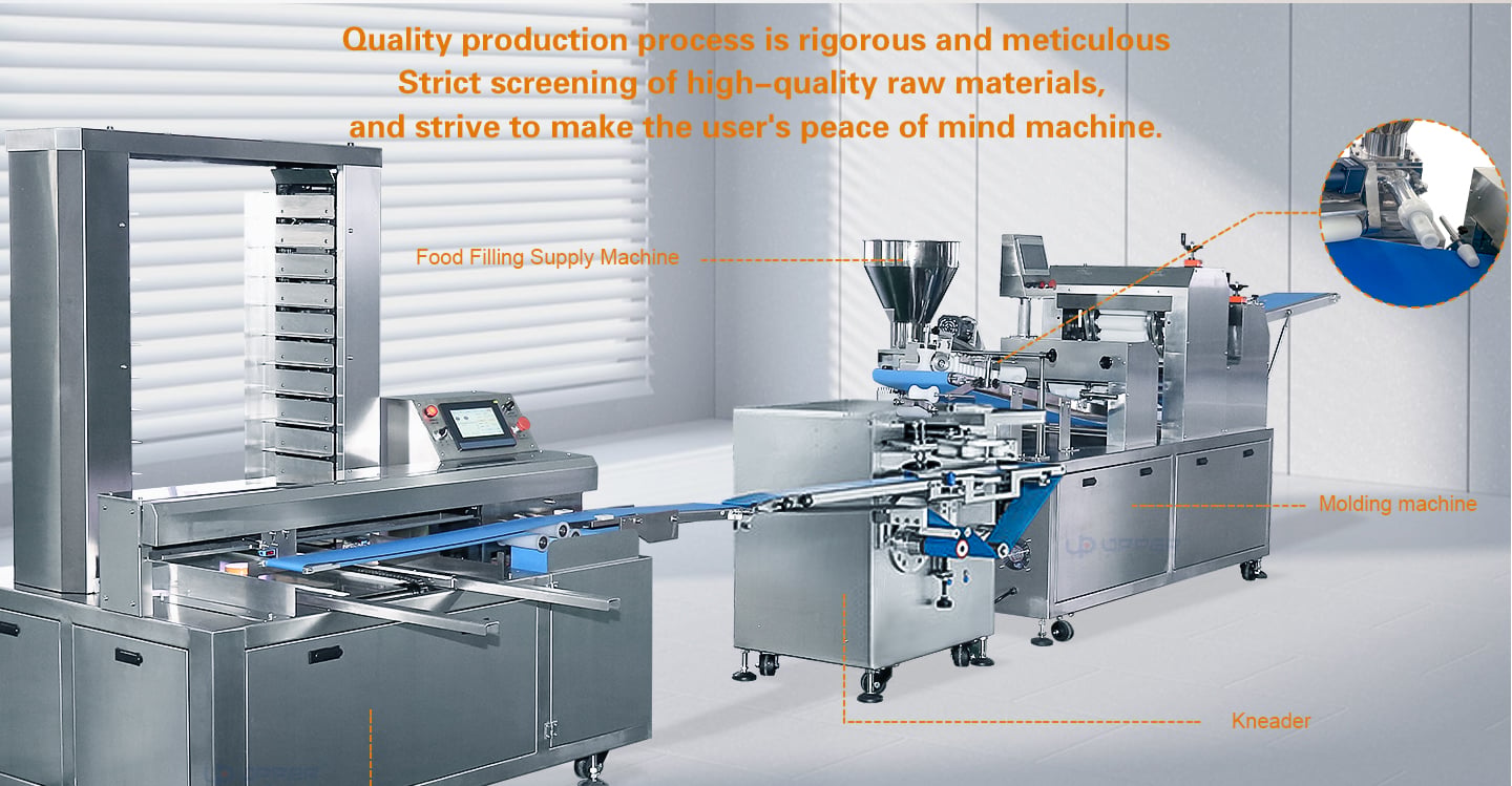 Round bread pie production line with Rounder cut machine factory
