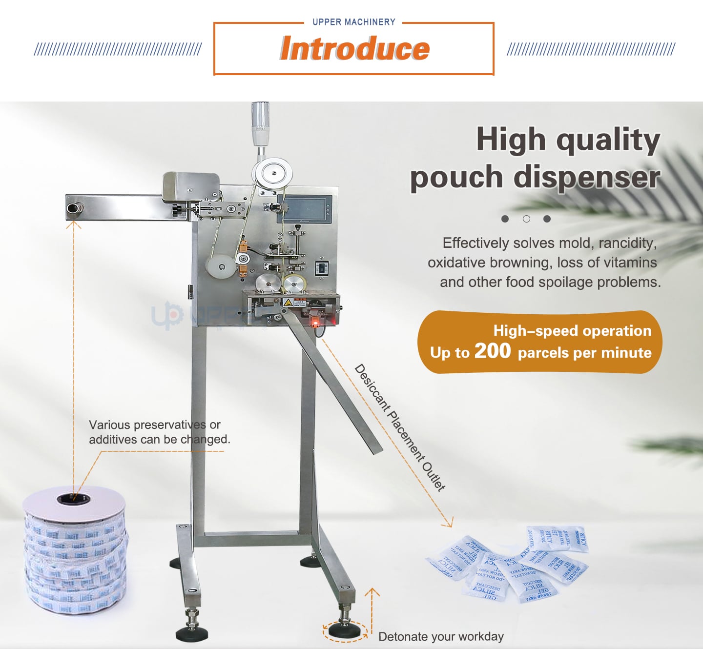Automatic three-sideseal pouch dispenser manufacture