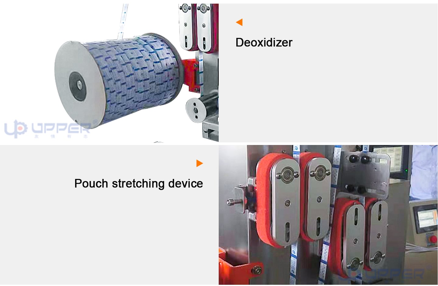 Automatic back-seal pouch dispenser for desiccant manufacture