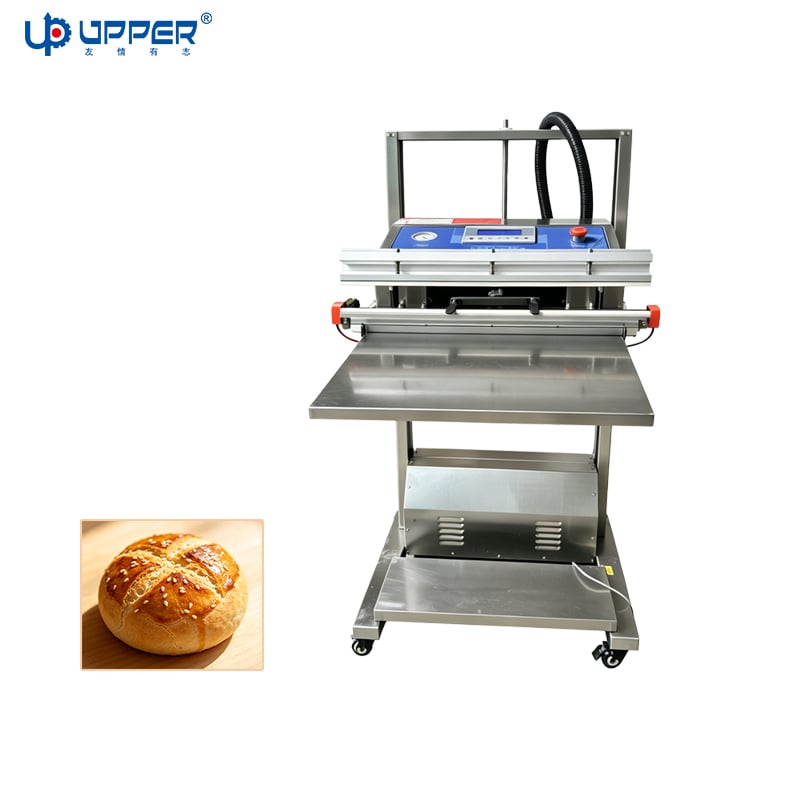 Small External Nitrogen filling Vacuum Packing Machine Semi-automatic Bread Pastry Sealer Machine For Bakery Food Fresh Keeping