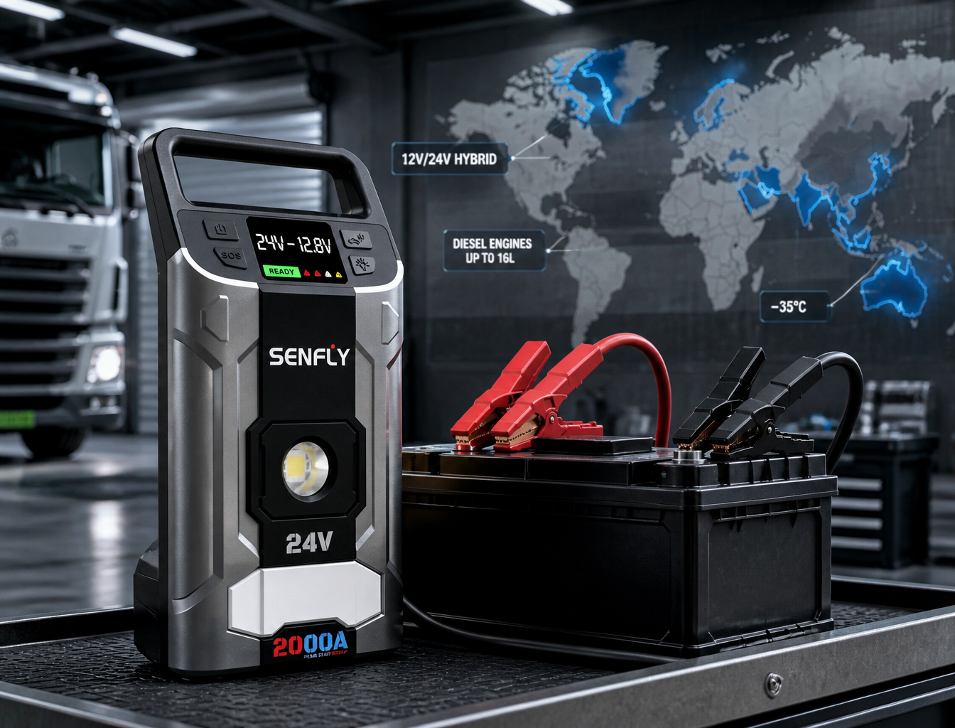Regional Vehicle Fleet Mapping: How to Select Jump Starter Specs by Country Data (Voltage, Engine Size, Climate)