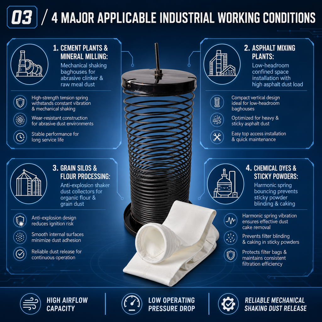 Tension spring cage specifications