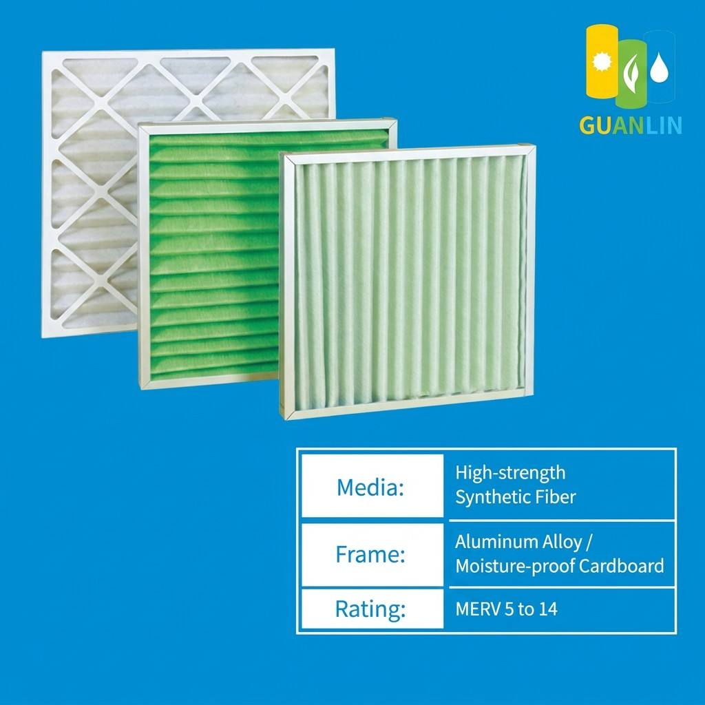 Industrial Dust Primary Filter High Breathability Anti-dust Pre-filter For Factory Ventilation System