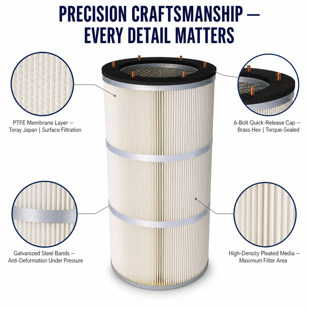 Filter cartridge installation